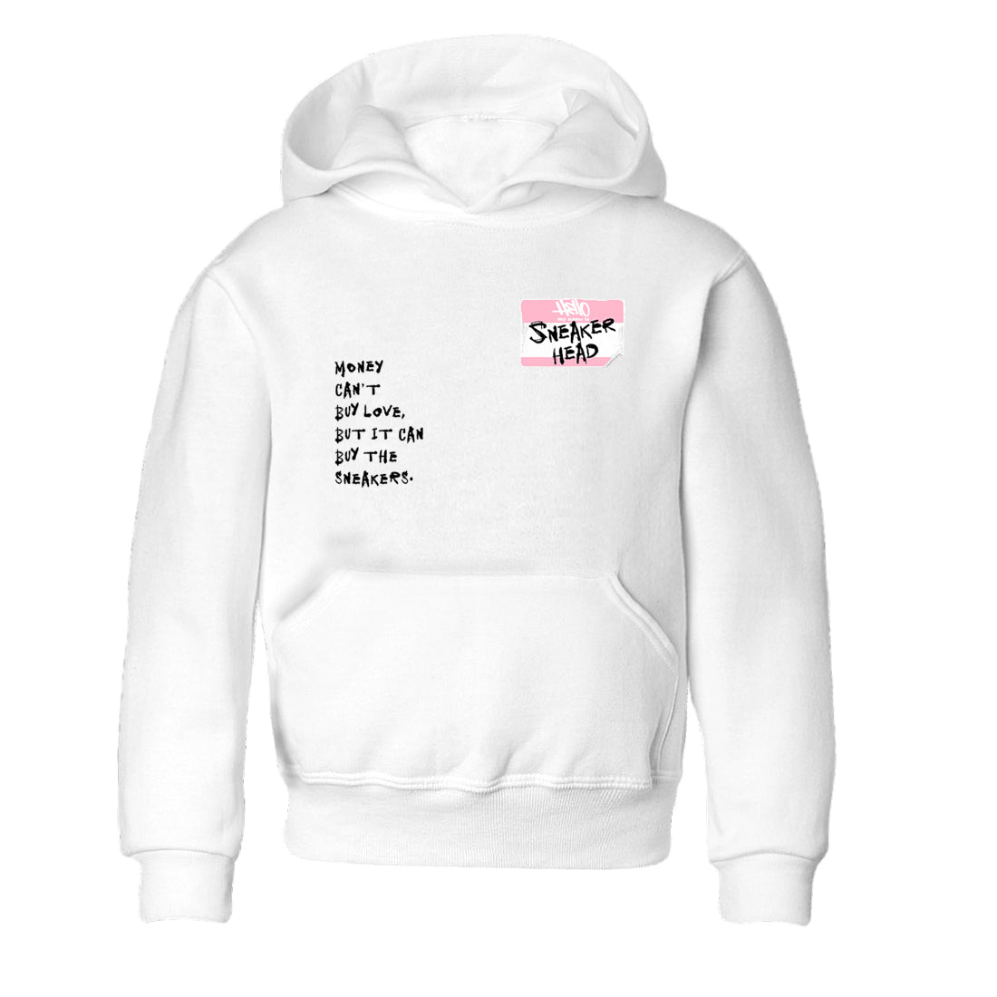 Sneaker match tees – Sneaker Tees To Match Air Jordan 5 Medium Soft Pink Shoes – Sneakerhead Badge Kids T-Shirt White 2