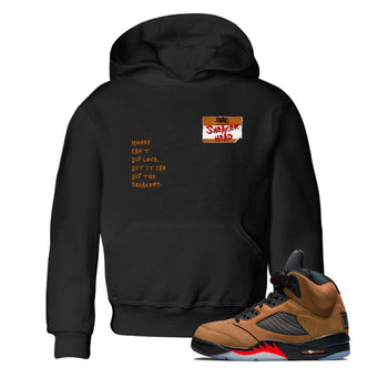 5s Archaeo Brown shirts to match jordans Sneakerhead Badge sneaker match tees Air Jordan 5 Archaeo Brown match shoes to clothes SNRT Sneaker Tees Youth Baby Black 1 tee