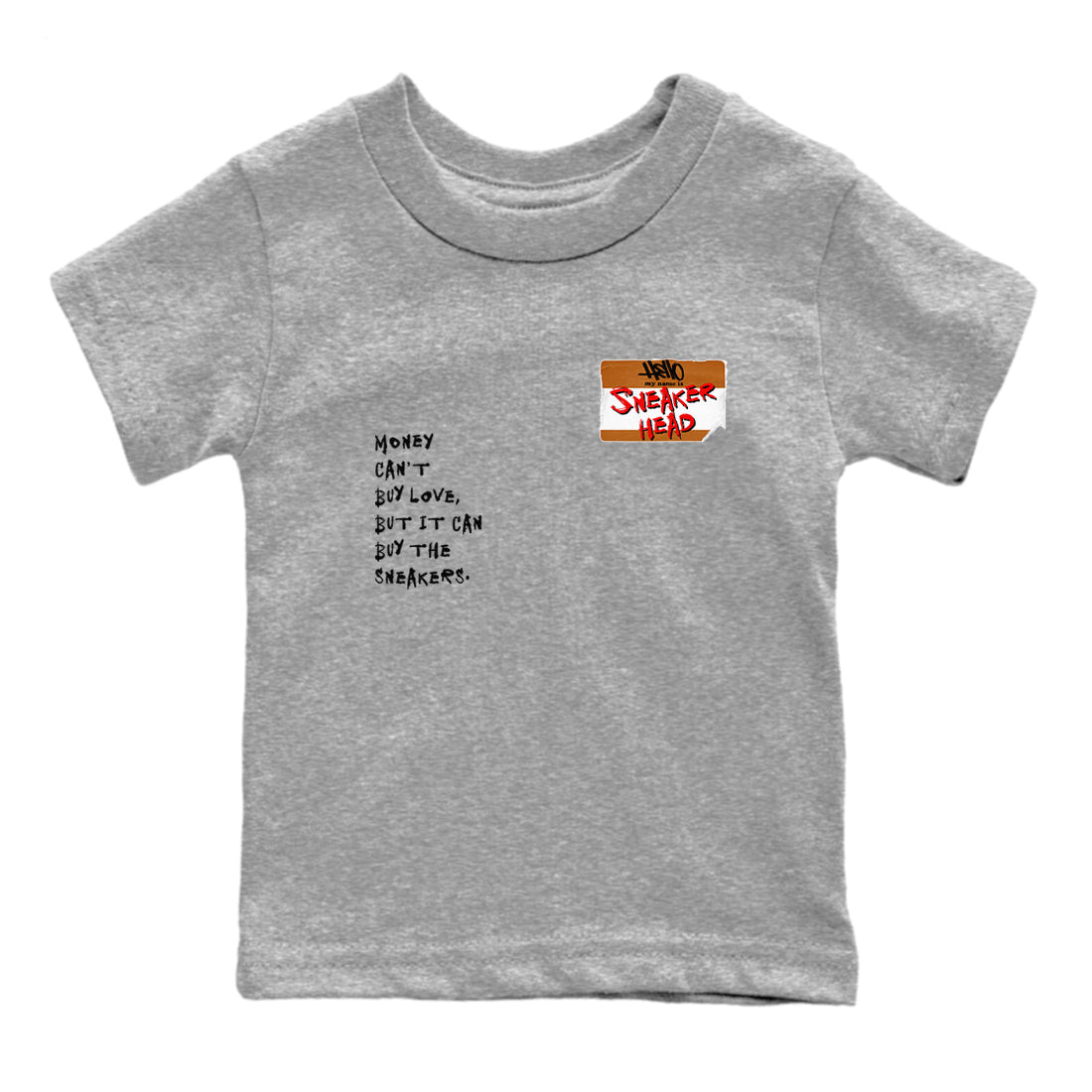5s Archaeo Brown shirts to match jordans Sneakerhead Badge sneaker match tees Air Jordan 5 Archaeo Brown match shoes to clothes SNRT Sneaker Tees Youth Baby Heather Grey 2 tee
