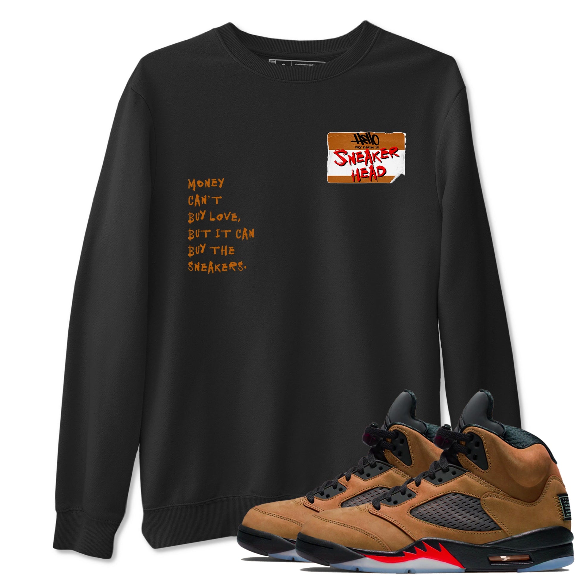 5s Archaeo Brown shirts to match jordans Sneakerhead Badge sneaker match tees Air Jordan 5 Archaeo Brown match shoes to clothes SNRT Sneaker Tees unisex cotton Black 1 shirts
