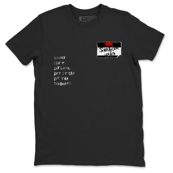 5s Black Metallic Reimagined shirts to match jordans Sneakerhead Badge best t shirts to wear with jordans AJ5 Retro OG Reimagined match shoes to clothes SNRT Sneaker Tees unisex cotton Black 2 shirts