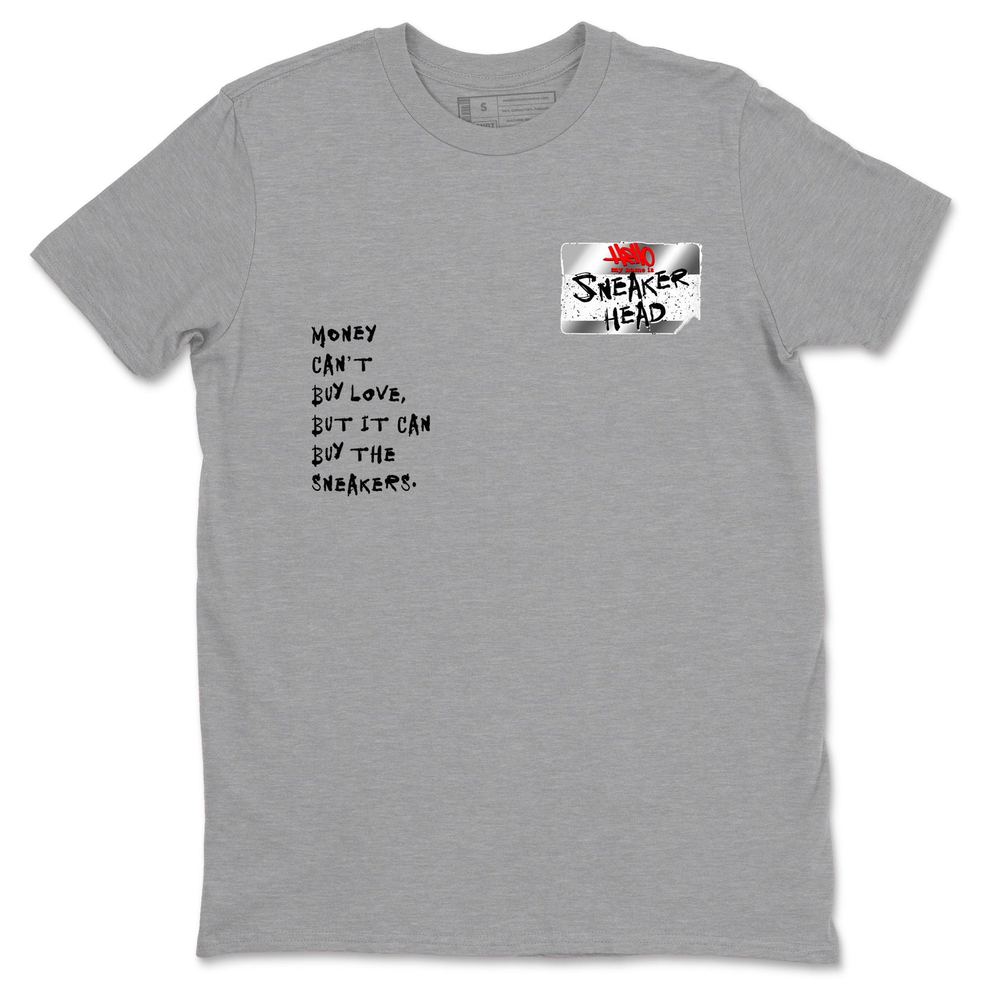5s Black Metallic Reimagined shirts to match jordans Sneakerhead Badge best t shirts to wear with jordans AJ5 Retro OG Reimagined match shoes to clothes SNRT Sneaker Tees unisex cotton Heather Grey 2 shirts