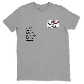 5s Black Metallic Reimagined shirts to match jordans Sneakerhead Badge best t shirts to wear with jordans AJ5 Retro OG Reimagined match shoes to clothes SNRT Sneaker Tees unisex cotton Heather Grey 2 shirts