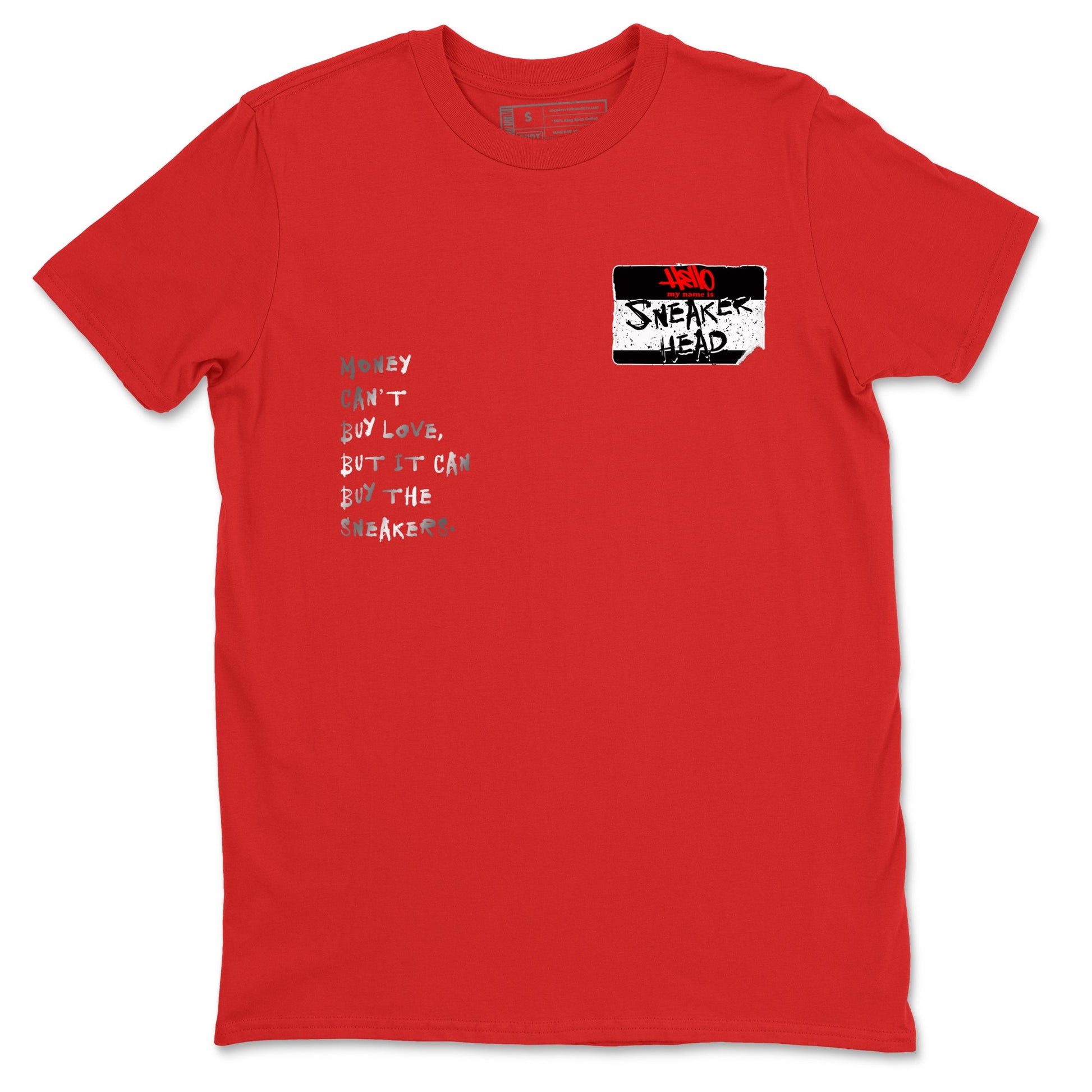 5s Black Metallic Reimagined shirts to match jordans Sneakerhead Badge best t shirts to wear with jordans AJ5 Retro OG Reimagined match shoes to clothes SNRT Sneaker Tees unisex cotton Red 2 shirts