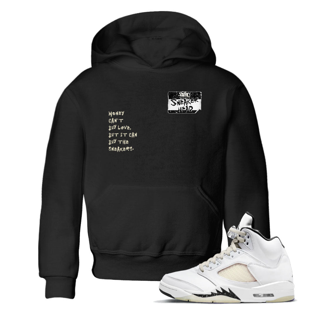 5s Sail shirt to match jordans Sneakerhead Badge sneaker tees Air Jordan 5 Sail SNRT sneaker release tees baby toddler Black 1 cotton Shirt