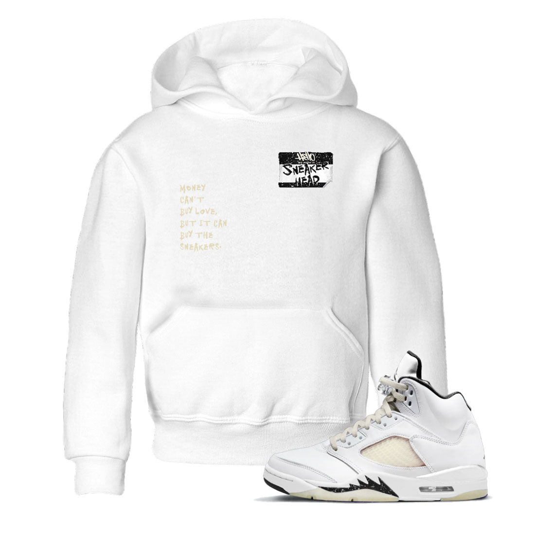 5s Sail shirt to match jordans Sneakerhead Badge sneaker tees Air Jordan 5 Sail SNRT sneaker release tees baby toddler White 1 cotton Shirt