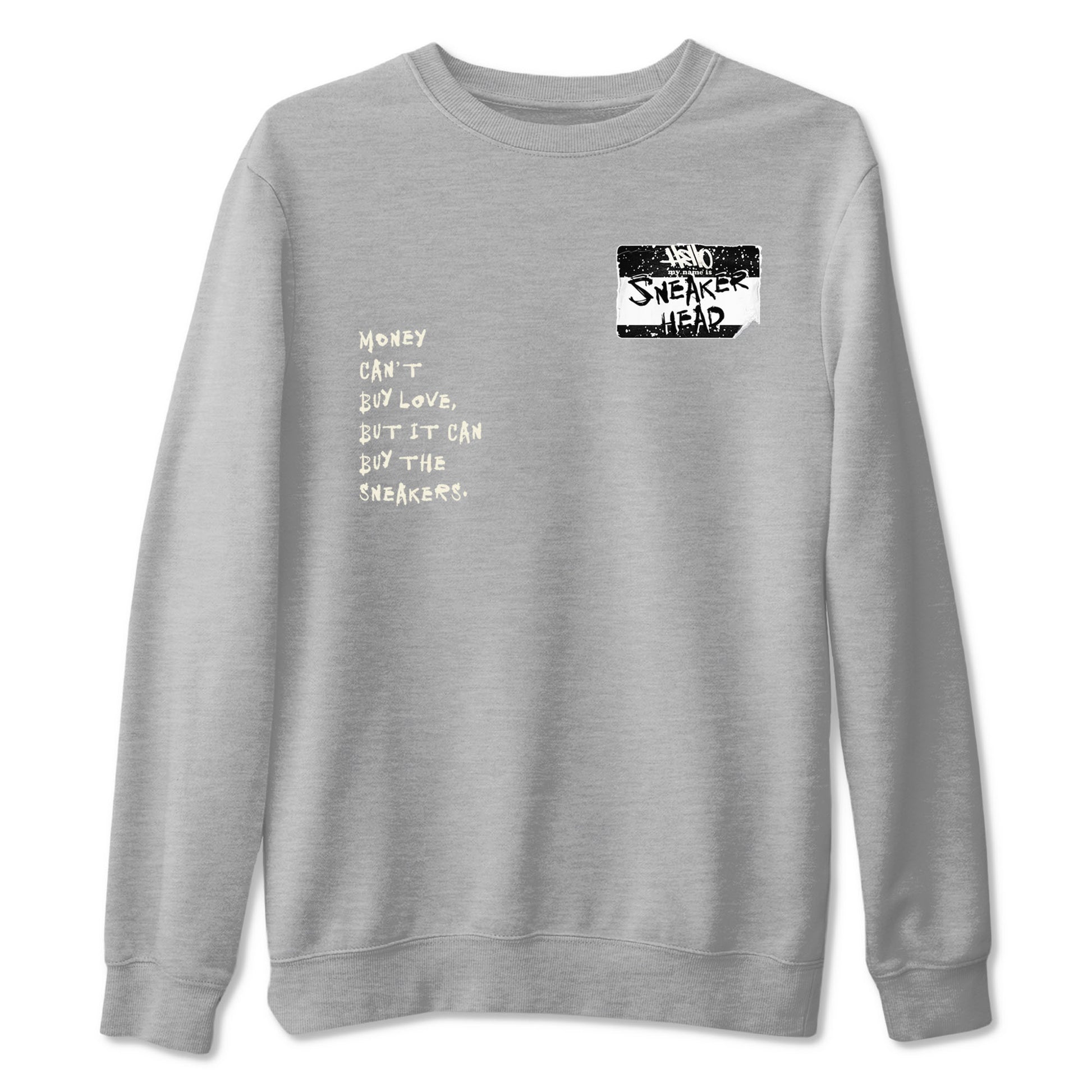 5s Sail shirt to match jordans Sneakerhead Badge sneaker tees Air Jordan 5 Sail SNRT Sneaker Release Tees unisex cotton Heather Grey 2 crew neck shirt
