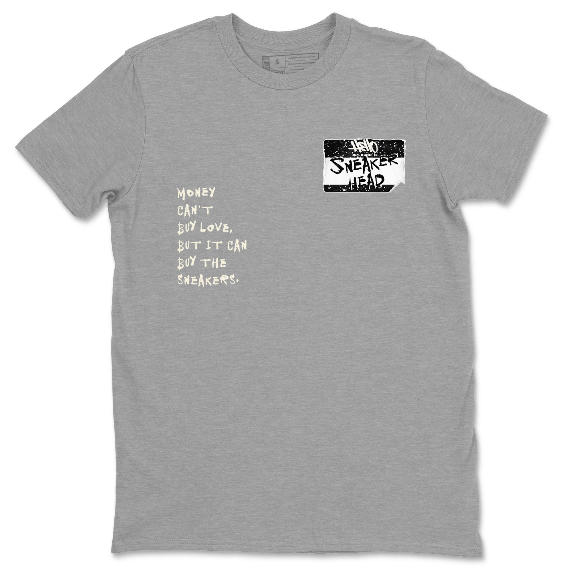 5s Sail shirt to match jordans Sneakerhead Badge sneaker tees Air Jordan 5 Sail SNRT Sneaker Release Tees unisex cotton Heather Grey 2 crew neck shirt