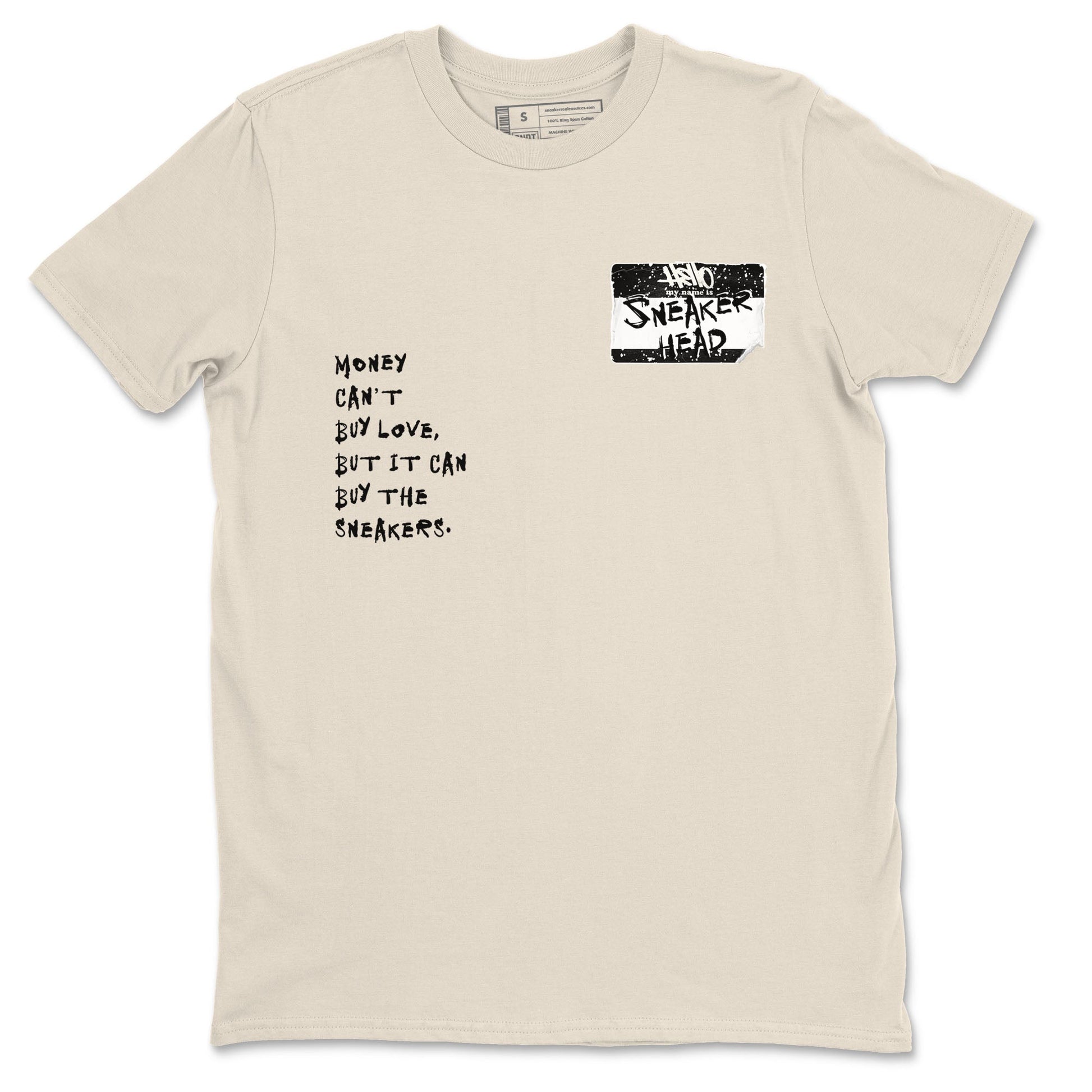 5s Sail shirt to match jordans Sneakerhead Badge sneaker tees Air Jordan 5 Sail SNRT Sneaker Release Tees unisex cotton Natural 2 crew neck shirt