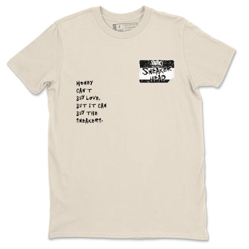 5s Sail shirt to match jordans Sneakerhead Badge sneaker tees Air Jordan 5 Sail SNRT Sneaker Release Tees unisex cotton Natural 2 crew neck shirt