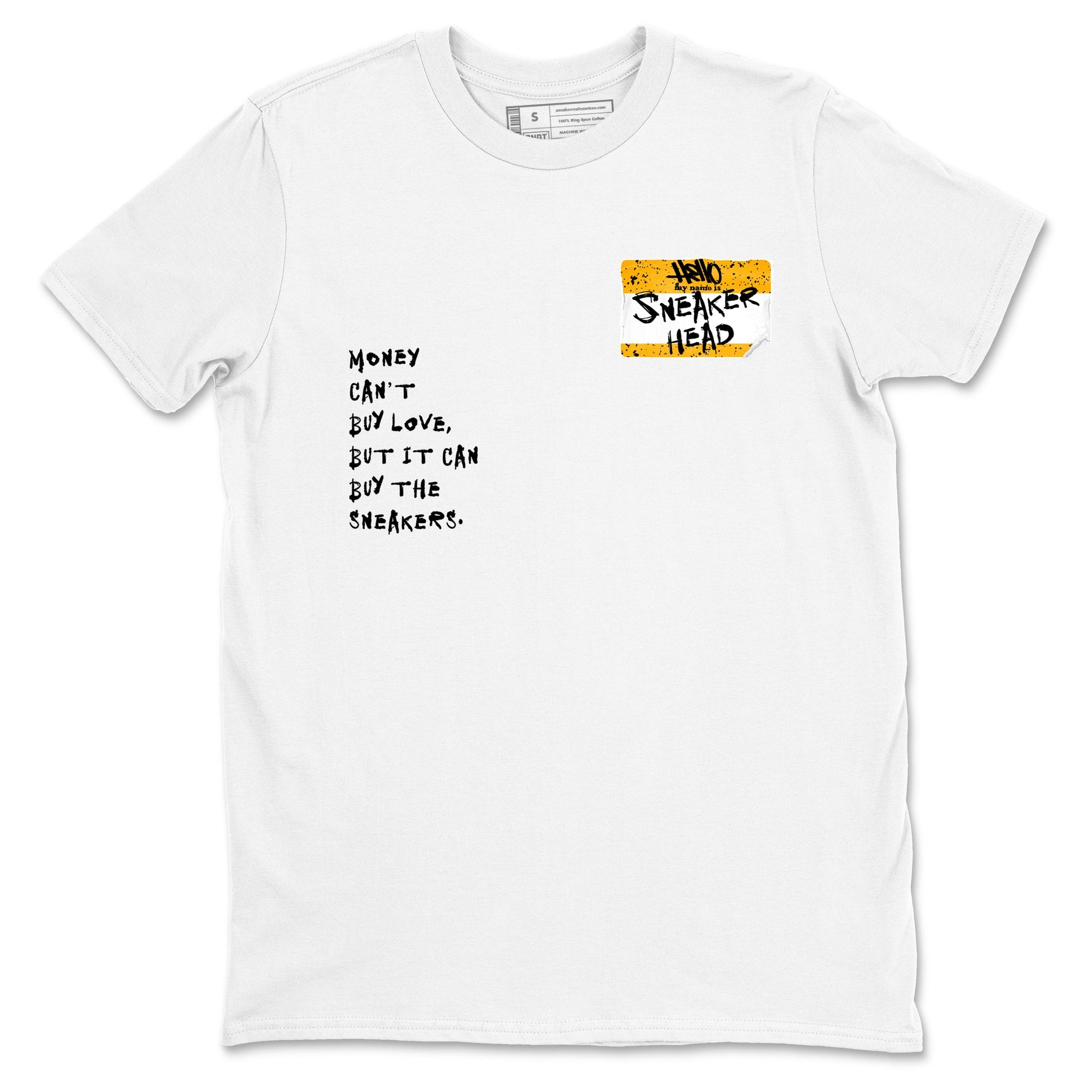 Sneakerhead Badge sneaker match t-shirt styled to complete your fit with the Air Jordan 5 Tokyo sneakers, shown in White 2.
