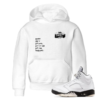 5s White Black shirts to match jordans Sneakerhead Badge sneaker match tees Air Jordan 5 White Black match shoes to clothes SNRT Sneaker Tees Youth Baby White 1 tee