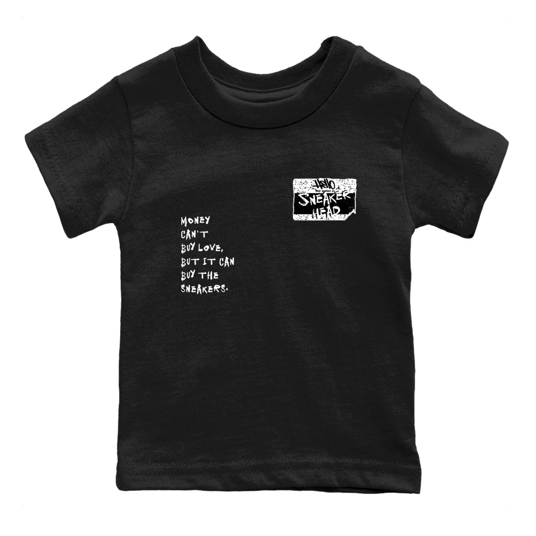 5s White Black shirts to match jordans Sneakerhead Badge sneaker match tees Air Jordan 5 White Black match shoes to clothes SNRT Sneaker Tees Youth Baby Black 2 tee
