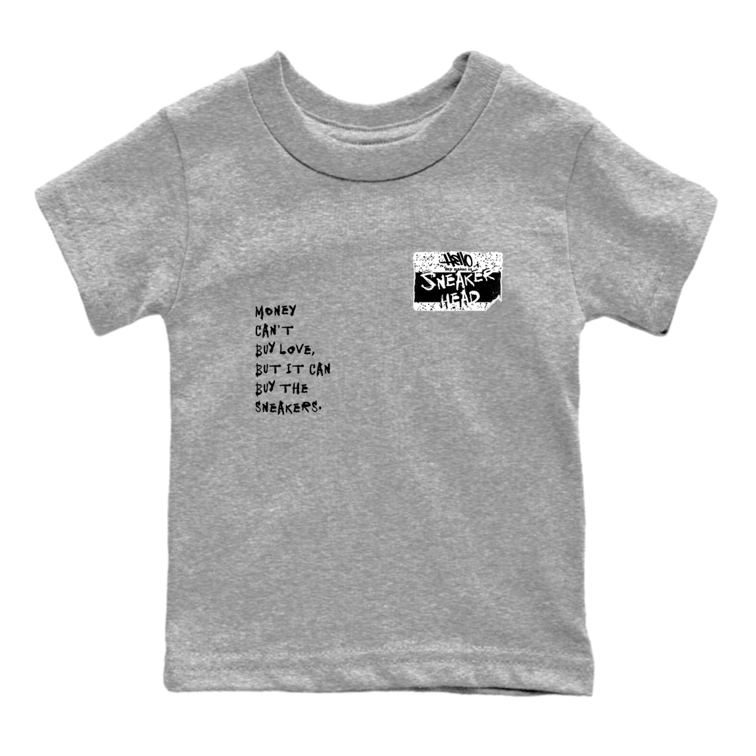 5s White Black shirts to match jordans Sneakerhead Badge sneaker match tees Air Jordan 5 White Black match shoes to clothes SNRT Sneaker Tees Youth Baby Heather Grey 2 tee