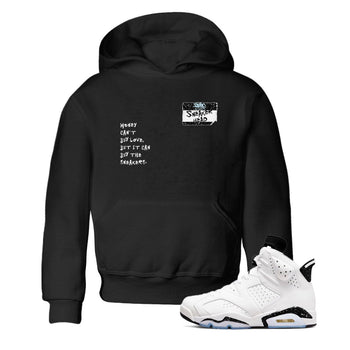 6s White Black shirt to match jordans Sneakerhead Badge sneaker tees Air Jordan 6 White Black SNRT sneaker release tees baby toddler Black 1 cotton Shirt