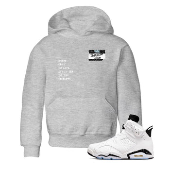 6s White Black shirt to match jordans Sneakerhead Badge sneaker tees Air Jordan 6 White Black SNRT sneaker release tees baby toddler Heather Grey 1 cotton Shirt