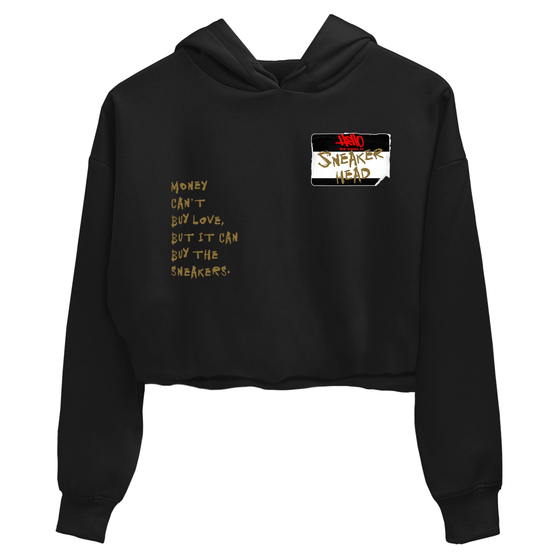 9s Olive shirts to match jordans Sneakerhead Badge sneaker match tees Air Jordan 9 Olive match shoes to clothes SNRT Sneaker Tees unisex cotton Black 2 crop tee
