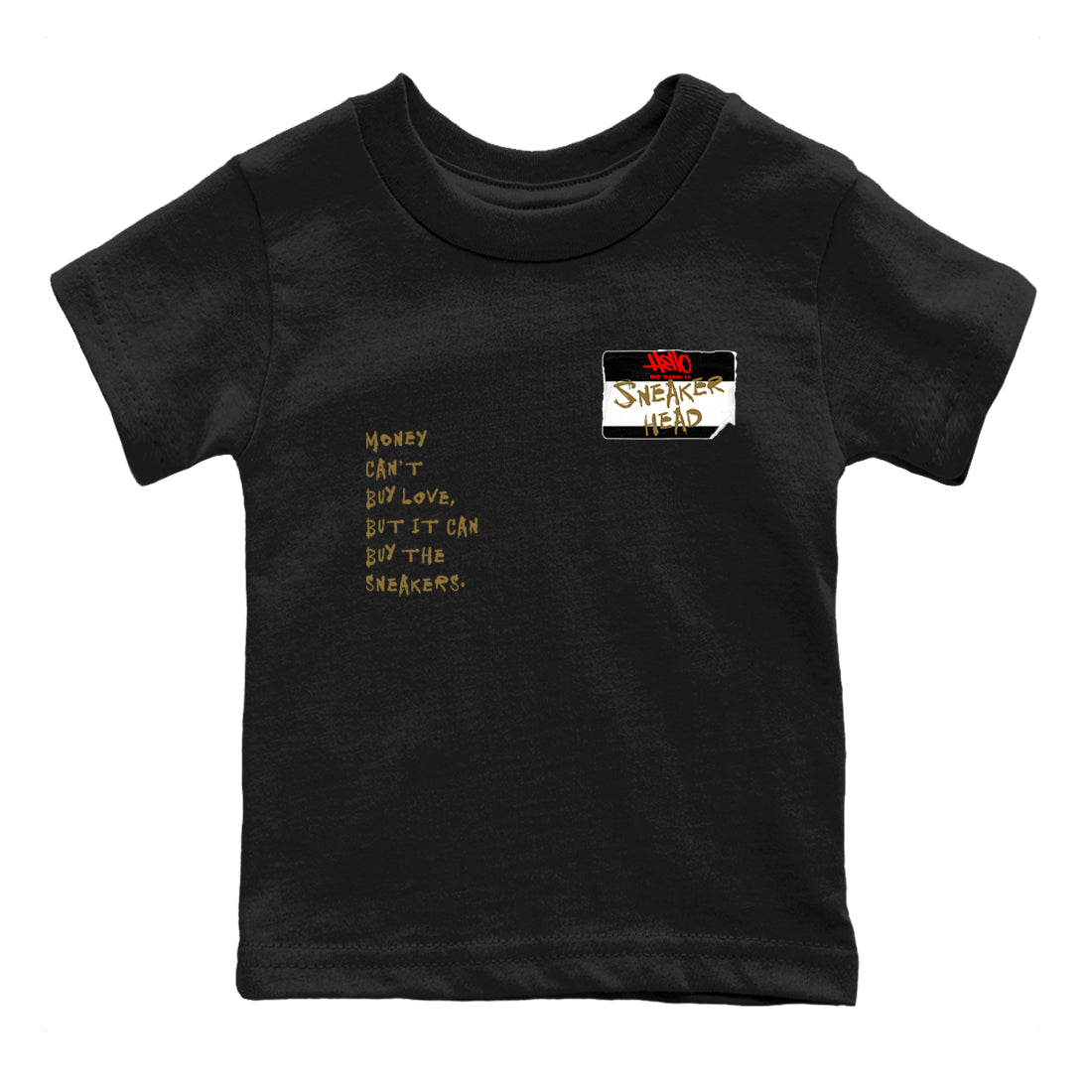9s Olive shirts to match jordans Sneakerhead Badge sneaker match tees Air Jordan 9 Olive match shoes to clothes SNRT Sneaker Tees Youth Baby Black 2 tee