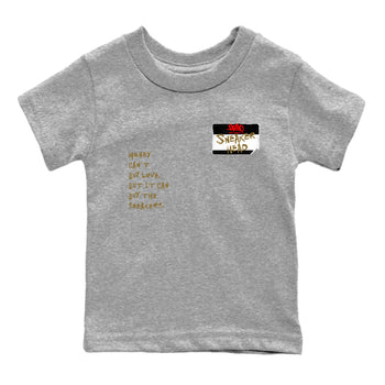 9s Olive shirts to match jordans Sneakerhead Badge sneaker match tees Air Jordan 9 Olive match shoes to clothes SNRT Sneaker Tees Youth Baby Heather Grey 2 tee