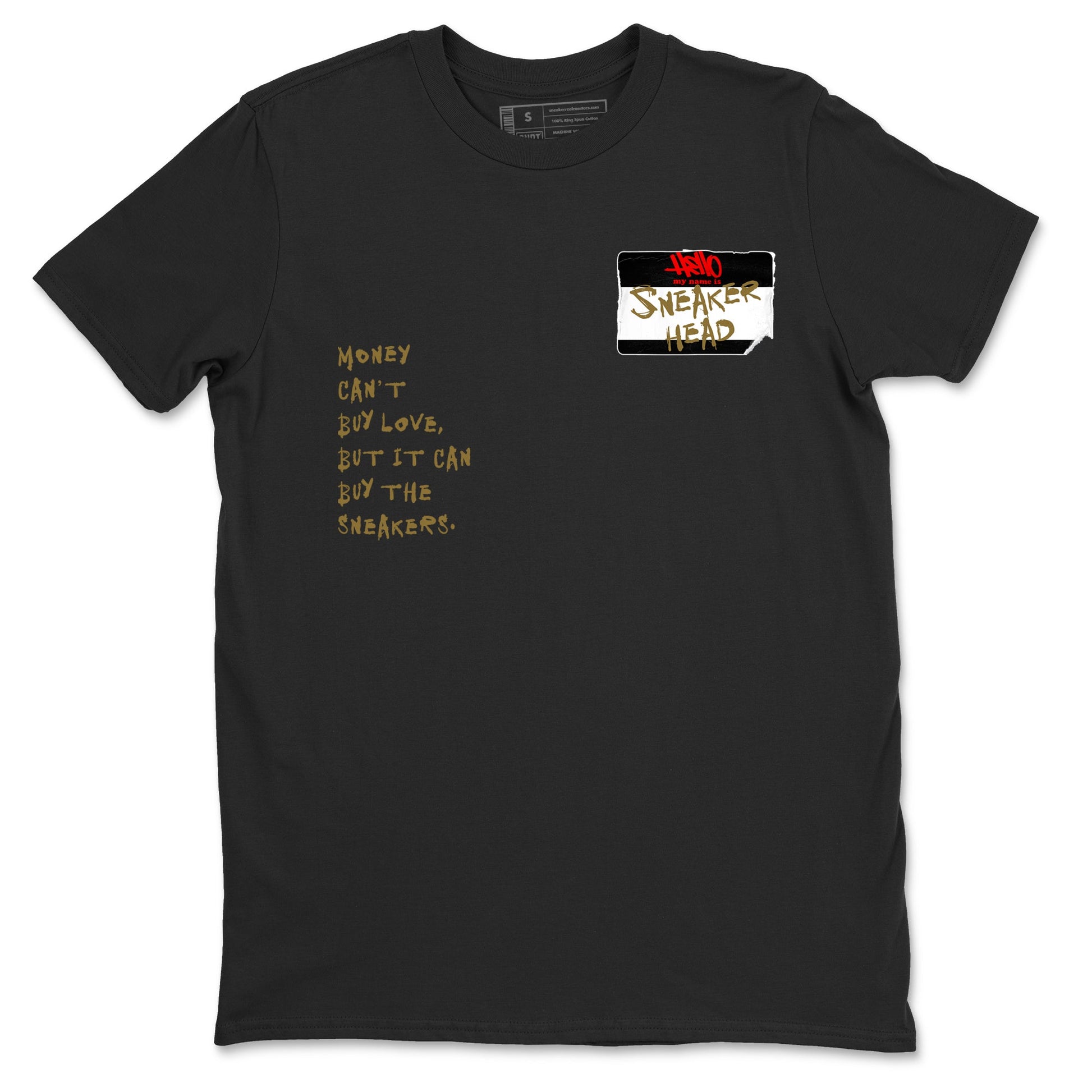 9s Olive shirts to match jordans Sneakerhead Badge sneaker match tees Air Jordan 9 Olive match shoes to clothes SNRT Sneaker Tees unisex cotton Black 2 shirts