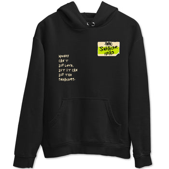 Sneakerhead Badge sneaker match t-shirt styled to complete your fit with the Jordan Jumpman Jack Travis Scott Bright Cactus sneakers, shown in Black 2.