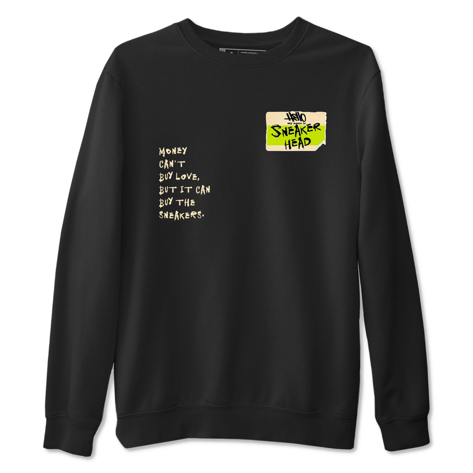 Sneakerhead Badge sneaker match t-shirt styled to complete your fit with the Jordan Jumpman Jack Travis Scott Bright Cactus sneakers, shown in Black 2.