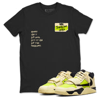 Sneakerhead Badge SNRT Sneaker Tees - Jordan Jumpman Jack Travis Scott Bright Cactus