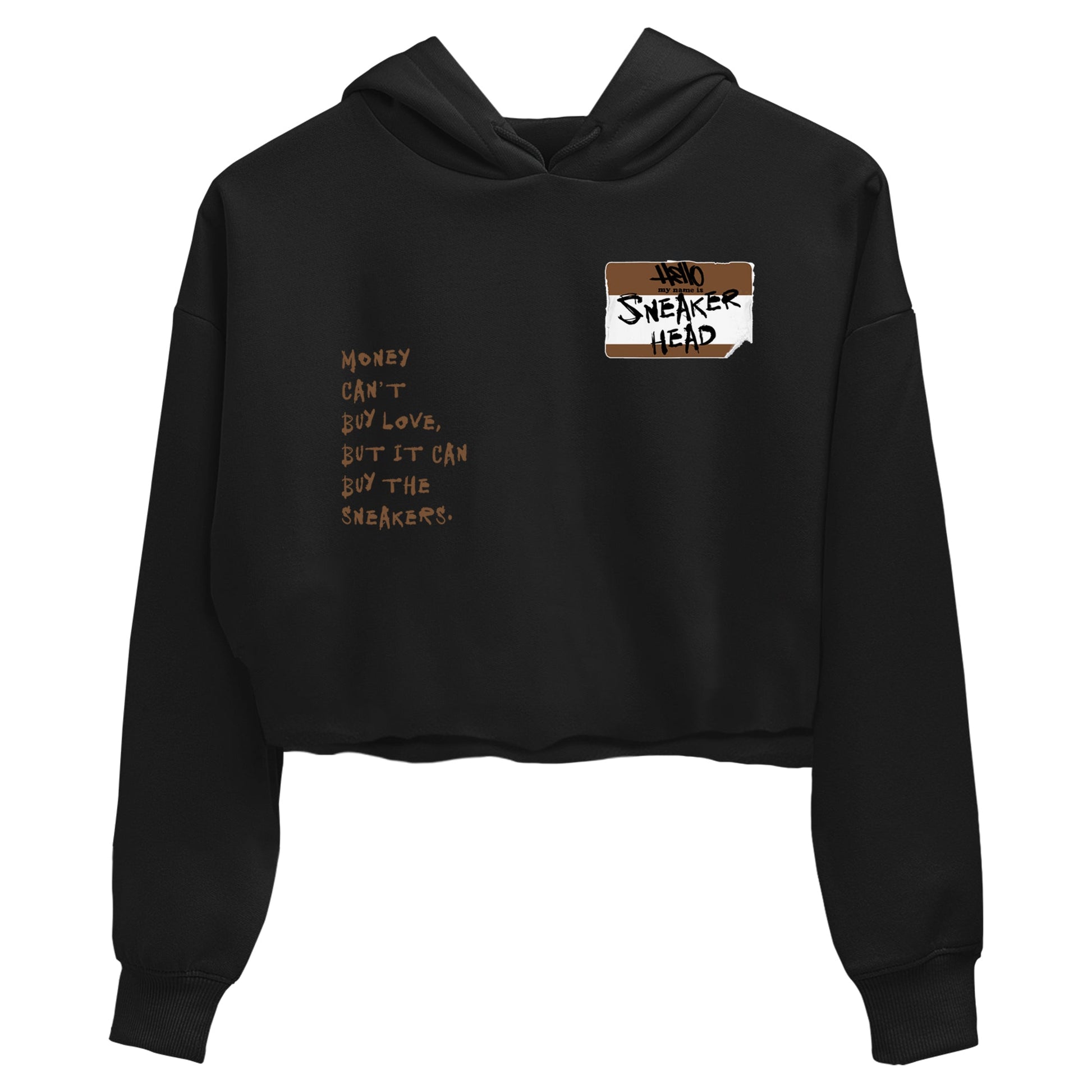 Jordan Jumpman Jack TR Travis Scott Dark Mocha shirts to match jordans Sneakerhead Badge sneaker match tees Jordan Jumpman Jack Travis Scott Dark Mocha match shoes to clothes SNRT Sneaker Tees unisex cotton Black 2 crop tee