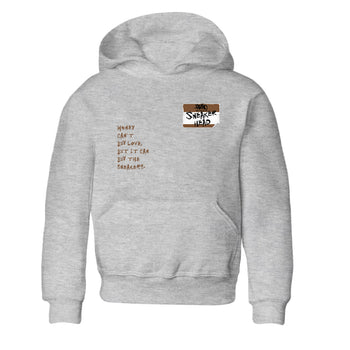 Jordan Jumpman Jack TR Travis Scott Dark Mocha shirts to match jordans Sneakerhead Badge sneaker match tees Jordan Jumpman Jack Travis Scott Dark Mocha match shoes to clothes SNRT Sneaker Tees Youth Baby Heather Grey 2 tee