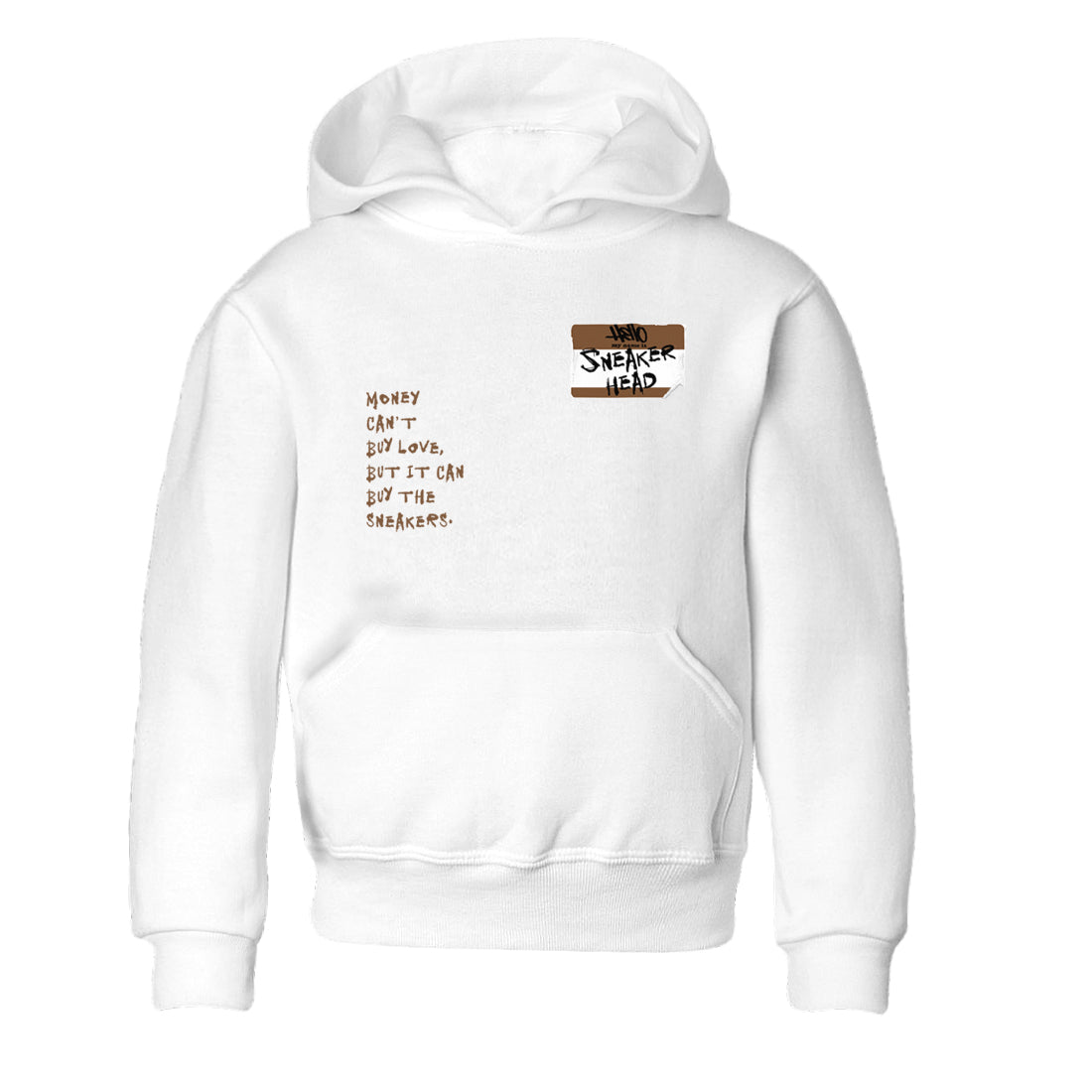 Jordan Jumpman Jack TR Travis Scott Dark Mocha shirts to match jordans Sneakerhead Badge sneaker match tees Jordan Jumpman Jack Travis Scott Dark Mocha match shoes to clothes SNRT Sneaker Tees Youth Baby White 2 tee