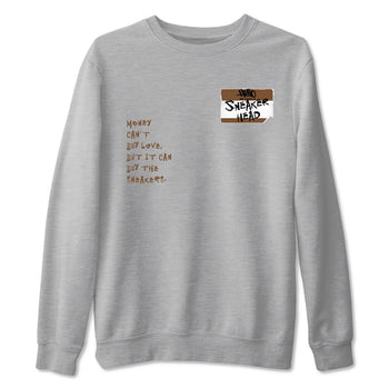 Jordan Jumpman Jack TR Travis Scott Dark Mocha shirts to match jordans Sneakerhead Badge sneaker match tees Jordan Jumpman Jack Travis Scott Dark Mocha match shoes to clothes SNRT Sneaker Tees unisex cotton Heather Grey 2 shirts