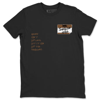 Jordan Jumpman Jack TR Travis Scott Dark Mocha shirts to match jordans Sneakerhead Badge sneaker match tees Jordan Jumpman Jack Travis Scott Dark Mocha match shoes to clothes SNRT Sneaker Tees unisex cotton Black 2 shirts