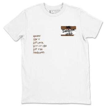 Jordan Jumpman Jack TR Travis Scott Dark Mocha shirts to match jordans Sneakerhead Badge sneaker match tees Jordan Jumpman Jack Travis Scott Dark Mocha match shoes to clothes SNRT Sneaker Tees unisex cotton White 2 shirts