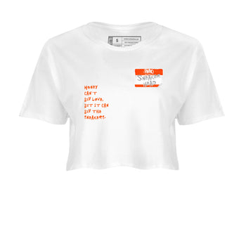 Air Max 1 OG '86 'Summit White and Cosmic Clay shirts to match jordans Sneakerhead Badge sneaker match tees Air Max 1 Cosmic Clay match shoes to clothes SNRT Sneaker Tees unisex cotton White 2 crop tee