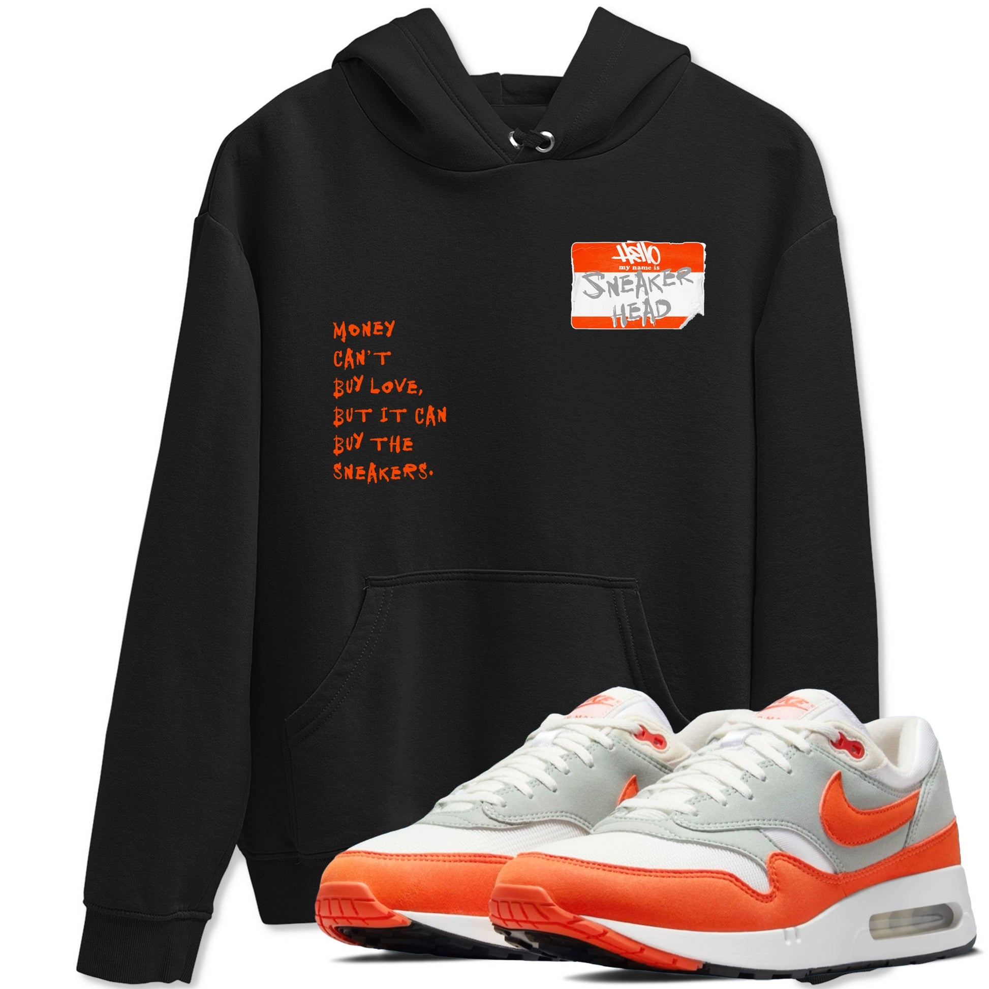 Air Max 1 OG '86 'Summit White and Cosmic Clay shirts to match jordans Sneakerhead Badge sneaker match tees Air Max 1 Cosmic Clay match shoes to clothes SNRT Sneaker Tees unisex cotton Black 1 shirts