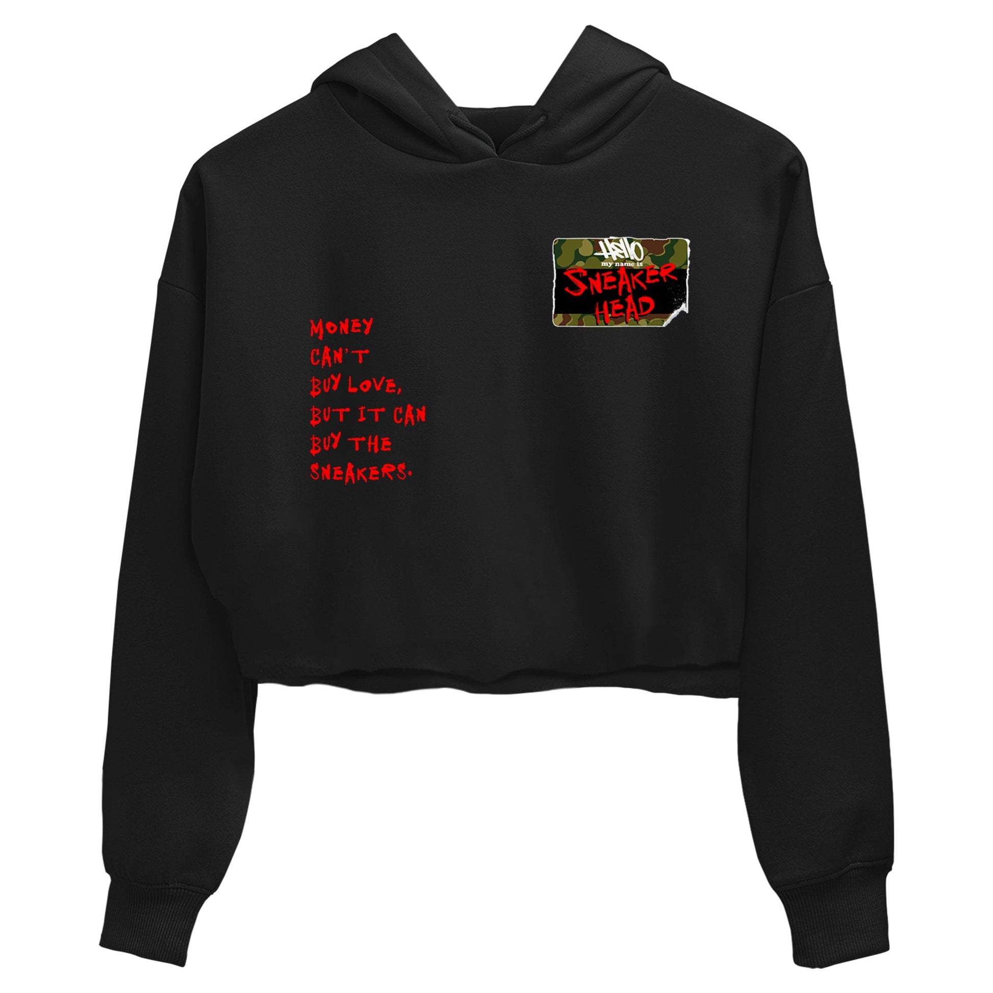 Air Max 90 Duck Camo shirts to match jordans Sneakerhead Badge sneaker match tees Air Max 90 Reverse Duck Camo match shoes to clothes SNRT Sneaker Tees unisex cotton Black 2 crop tee