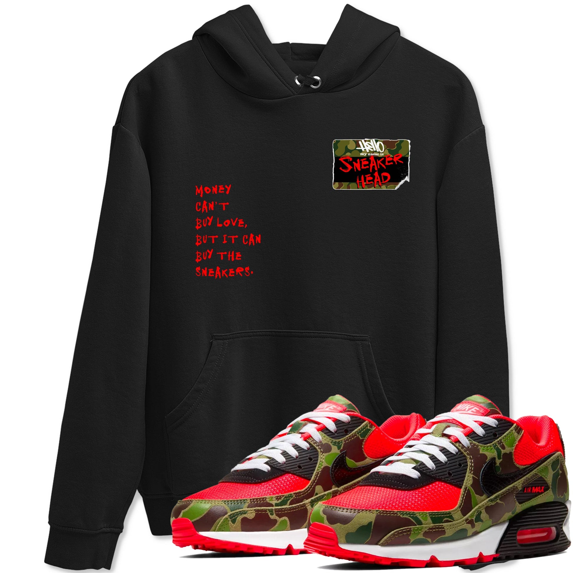 Air Max 90 Duck Camo shirts to match jordans Sneakerhead Badge sneaker match tees Air Max 90 Reverse Duck Camo match shoes to clothes SNRT Sneaker Tees unisex cotton Black 1 shirts