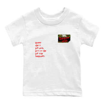 Air Max 90 Duck Camo shirts to match jordans Sneakerhead Badge sneaker match tees Air Max 90 Reverse Duck Camo match shoes to clothes SNRT Sneaker Tees Youth Baby White 2 tee