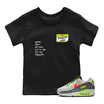 Sneaker Threads – Sneaker Tees To Match Air Max 90 Spruce Aura and Ghost Green – Sneakerhead Badge Youth Graphic Tee Black 1. Perfect for Jordan releases 2025 colorways.