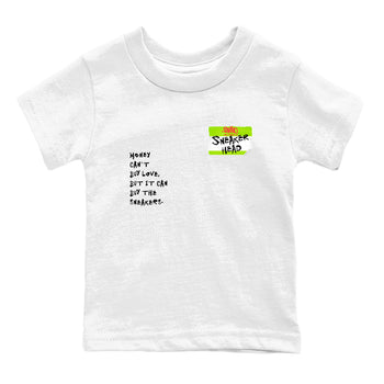 Sneaker Threads – Sneaker Tees To Match Air Max 90 Spruce Aura and Ghost Green – Sneakerhead Badge Youth Graphic Tee White 2. Perfect for Jordan releases 2025 colorways.