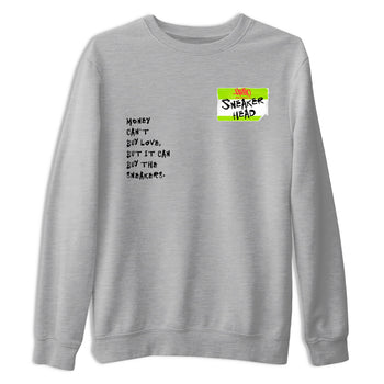 Sneaker Threads – Sneaker Tees To Match Air Max 90 Spruce Aura and Ghost Green – Sneakerhead Badge Graphic Tee Heather Grey 2. Perfect for Jordan releases 2025 colorways.