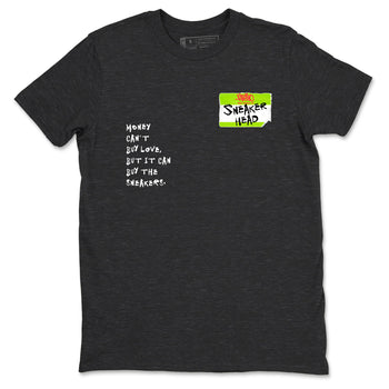 Sneaker Threads – Sneaker Tees To Match Air Max 90 Spruce Aura and Ghost Green – Sneakerhead Badge Graphic Tee Charcoal Heather 2. Perfect for Jordan releases 2025 colorways.