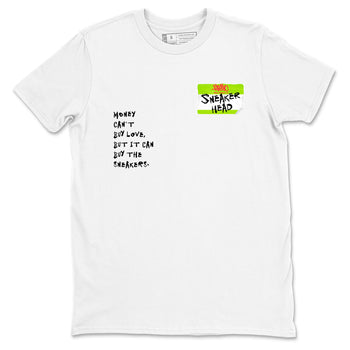 Sneaker Threads – Sneaker Tees To Match Air Max 90 Spruce Aura and Ghost Green – Sneakerhead Badge Graphic Tee White 2. Perfect for Jordan releases 2025 colorways.