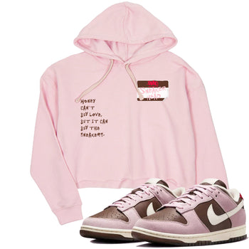 Dunk Cacao Wow And Pink Foam shirts to match jordans Sneakerhead Badge sneaker match tees Dunk Cacao Wow And Pink Foam SNRT Sneaker Tees streetwear brand Pink 1 crop tee