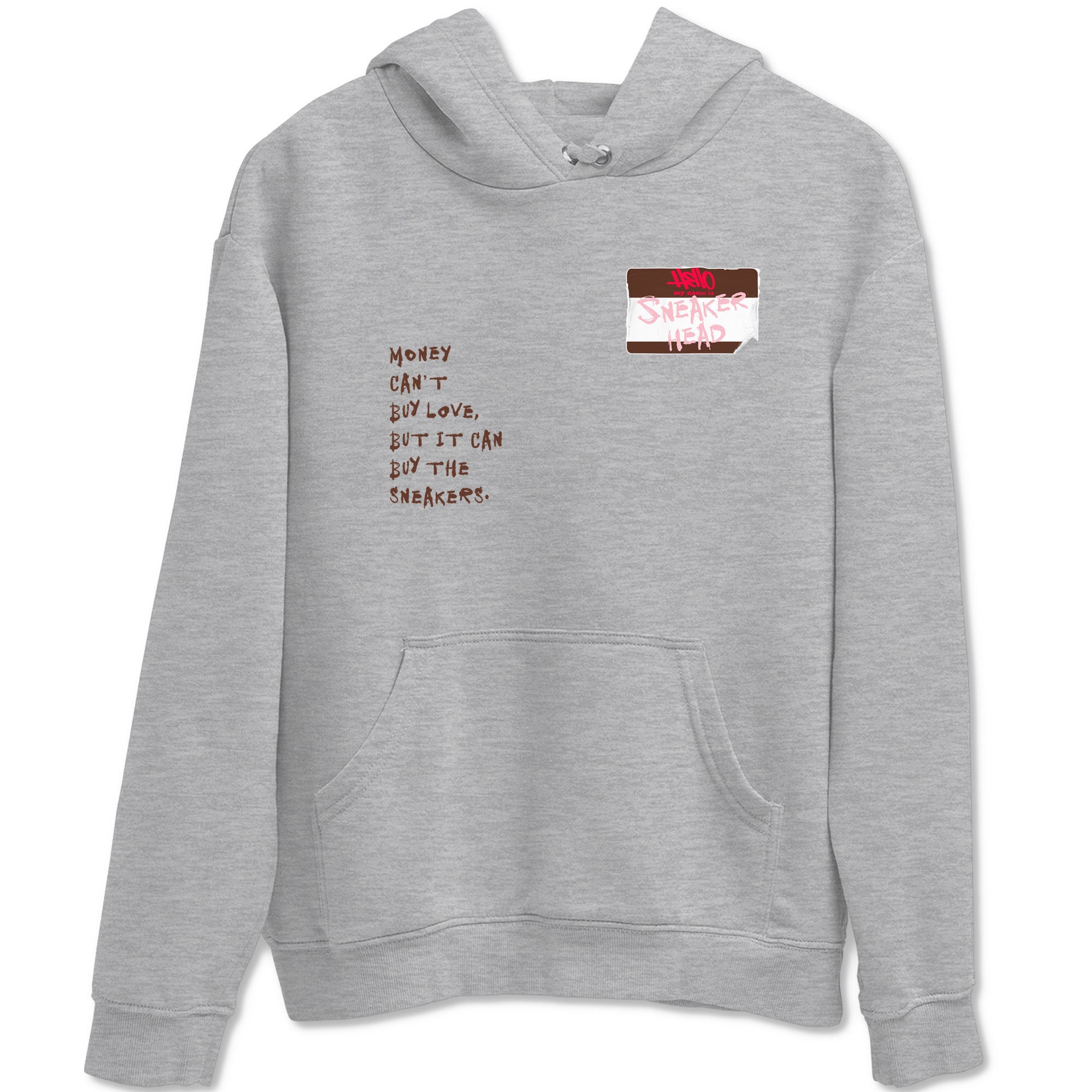 Dunk Cacao Wow And Pink Foam shirts to match jordans Sneakerhead Badge sneaker match tees Dunk Cacao Wow And Pink Foam SNRT Sneaker Tees streetwear brand Heather Grey 2 unisex cotton tee