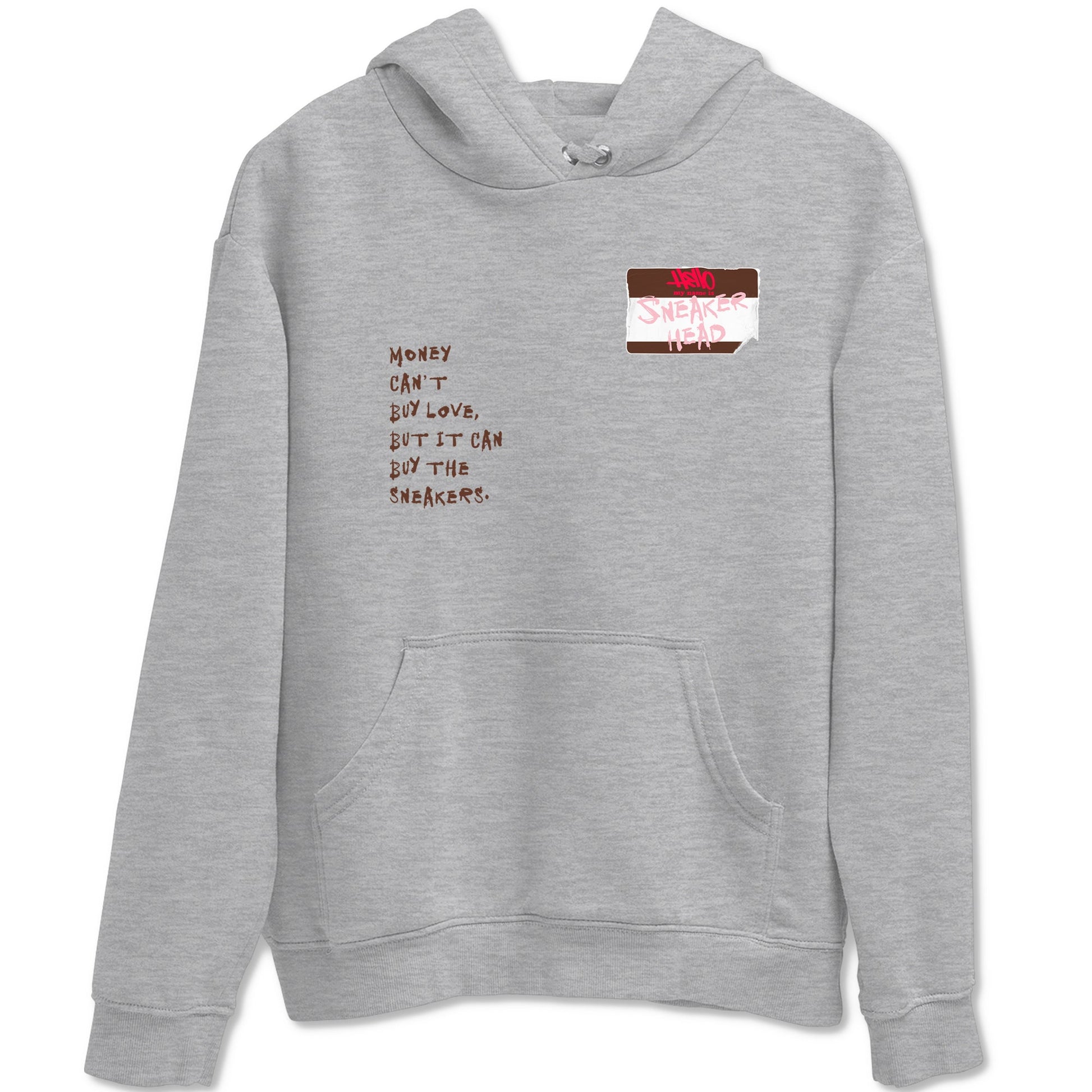 Dunk Cacao Wow And Pink Foam shirts to match jordans Sneakerhead Badge sneaker match tees Dunk Cacao Wow And Pink Foam SNRT Sneaker Tees streetwear brand Heather Grey 2 unisex cotton tee