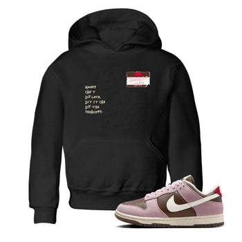 Dunk Cacao Wow And Pink Foam shirts to match jordans Sneakerhead Badge sneaker match tees Dunk Cacao Wow And Pink Foam SNRT Sneaker Tees streetwear brand Baby and Youth Black 1 cotton tee