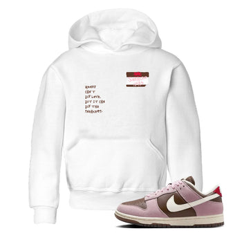 Dunk Cacao Wow And Pink Foam shirts to match jordans Sneakerhead Badge sneaker match tees Dunk Cacao Wow And Pink Foam SNRT Sneaker Tees streetwear brand Baby and Youth White 1 cotton tee