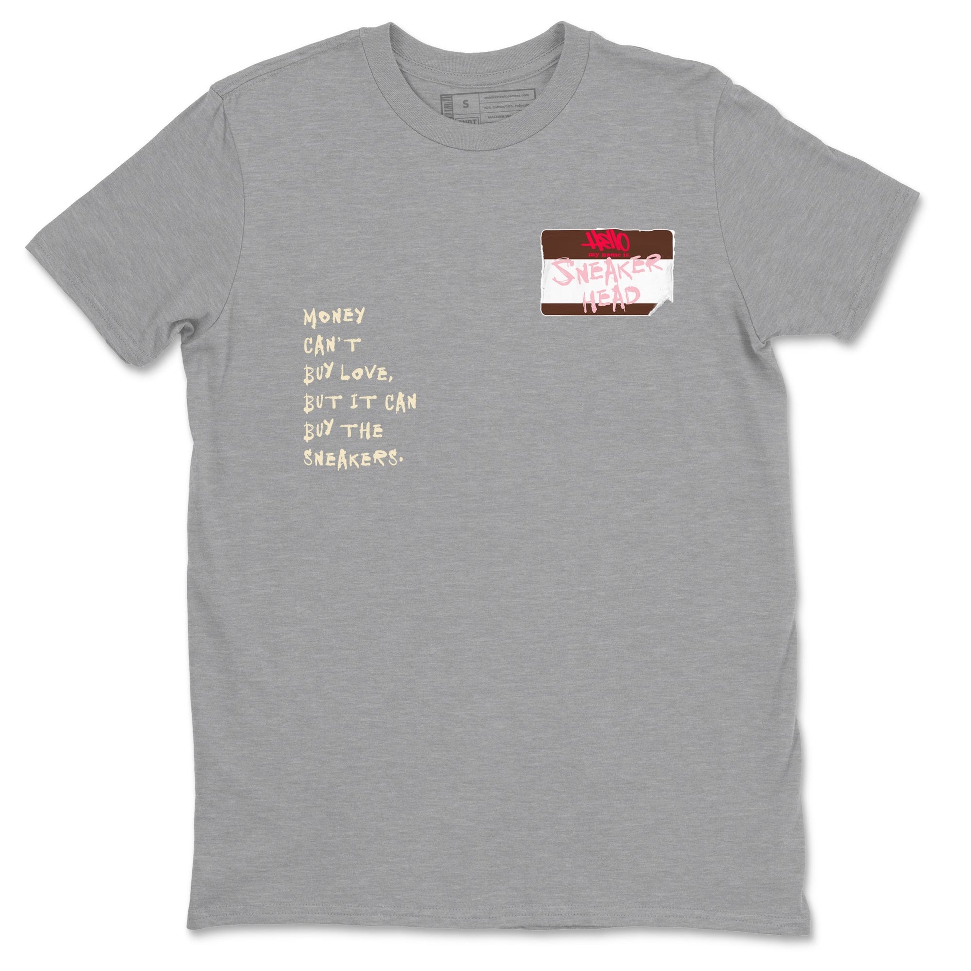 Dunk Cacao Wow And Pink Foam shirts to match jordans Sneakerhead Badge sneaker match tees Dunk Cacao Wow And Pink Foam SNRT Sneaker Tees streetwear brand Heather Grey 2 unisex cotton tee