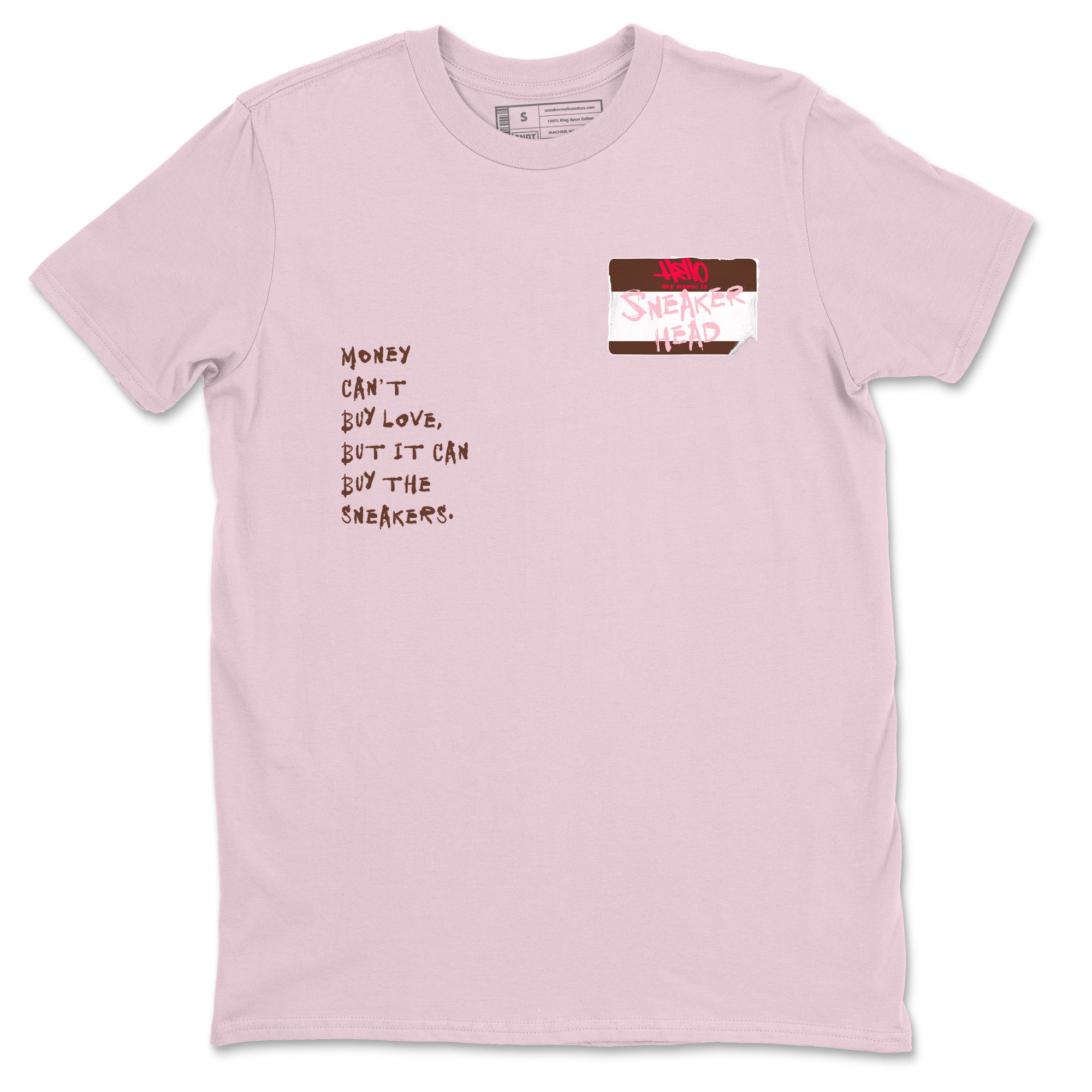 Dunk Cacao Wow And Pink Foam shirts to match jordans Sneakerhead Badge sneaker match tees Dunk Cacao Wow And Pink Foam SNRT Sneaker Tees streetwear brand Pink 2 unisex cotton tee